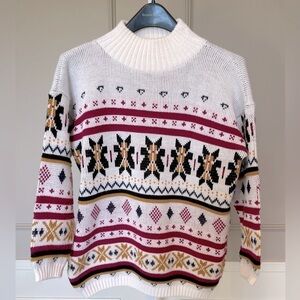 Vintage 80s Croquet Club Holiday Festive Made in USA Colorful Culture Club L